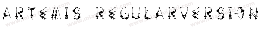 Artemis RegularVersion 1001Fontse字体转换
